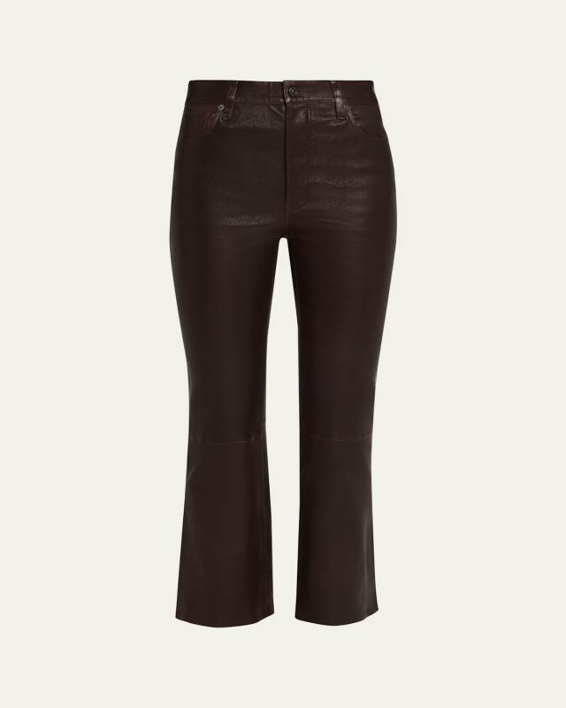 The Leather Reboot Crop Jeans